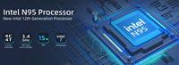 Nouvel ordinateur portable professionnel en métal IPS HD de 16,1 pouces, processeur Intel N95, 32 Go de mémoire DDR4 haute vitesse, SSD de 1 To grande capacité