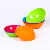 Ensemble de vaisselle en plastique de style nordique minimaliste, couleur unie, bol à salade givré, assiette, vaisselle de table, vente en gros pour la maison, résistant aux chutes