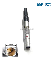 M7 00B Series Conector de transmisión de audio y video de latón 2pin 3pin 4pin 5pin Circular Mini conector macho hembra de bloqueo