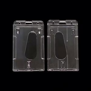 2 Slots Crystal Clear Transparent <b>Working</b> Card Holder - Product Image 4