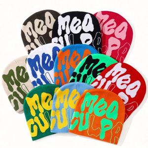 Bonnet en acrylique tricoté en gros avec logo, style hip-hop, jacquard personnalisé sur toute la surface, design unisexe, pour l'hiver, affaires ou plage - Product Image 1
