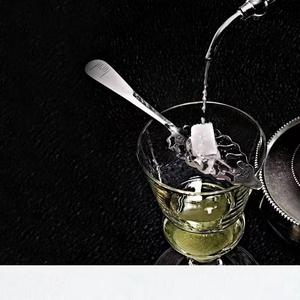 Cuillère à vin en <span class=keywords><strong>absinthe</strong></span> amère en métal creux Cuillère à essence pour passoire à <span class=keywords><strong>absinthe</strong></span> et cube de sucre - Product Image 2