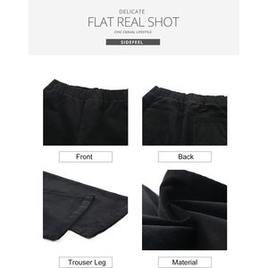 2025 pantalons évasés en velours côtelé rétro pour femmes XX-Large noir avec taille élastique et bas de cloche pantalons de survêtement respirants taille 3XL - Product Image 5