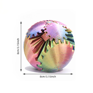 Juguete Antiestrés Impreso en 3D con Diseño de Figuras de Anime, Colores Personalizados, Tamaños Pequeño y Grande, Adornos de Descompresión - Product Image 2