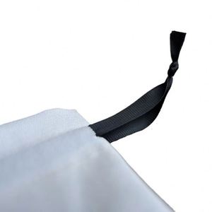 Personalized Custom Cotton Small <b>Pouch</b> White Small Gift <b>Drawstring</b> Bag with logo Print Gift Package Bags Cosmetic Bag - Product Image 5