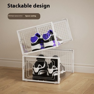 <span class=keywords><strong>Scatola</strong></span> Portascarpe Pieghevole Magnetica in PP, Organizzatore Personalizzato, Espositore Trasparente in Plastica <span class=keywords><strong>per</strong></span> Sneaker - Product Image 3