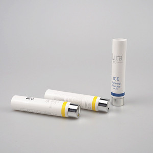 Tube souple sans huile cosmétique de bouclier <span class=keywords><strong>solaire</strong></span> vide de 35g avec capuchon en argent - Product Image 3