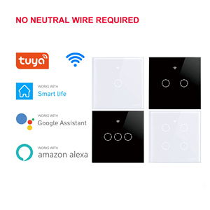 Interruptor de encendido inteligente Tuya, <span class=keywords><strong>pulsador</strong></span> de pared con <span class=keywords><strong>WiFi</strong></span>, 1/2/3/4 entradas, inalámbrico, para la UE, Reino Unido, Alexa, asistente de Google Home - Product Image 6