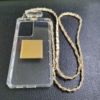 Samsung S22 PLUS S23 ULTRA étui pour téléphone portable bouteille de parfum incrusté diamant chaîne matériel S24 SAM bricolage accessoires électroniques
