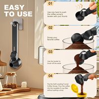 Cuillère à café multifonction en ABS avec clip, cuillère doseuse réutilisable et fermeture de sac alimentaire pour grains de café, thé et poudre