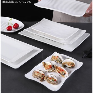 Vajilla de Restaurante <span class=keywords><strong>al</strong></span> por Mayor, <span class=keywords><strong>Plato</strong></span> Rectangular Blanco de Melamina de 14 Pulgadas - Product Image 5