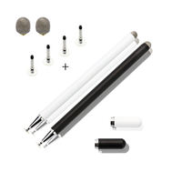 Stylet Métallique Ultra-Sensible 2-en-1 WENKU WK1010A, Écran Tactile Capacitif Passif, Capuchon Magnétique, Pointe Remplaçable pour Ordinateur Portable
