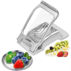 MHK77 Aide à la cuisine Trancheuses professionnelles robustes à œufs durs avec trancheuse à fruits en fil d'acier inoxydable 304 - Product Image 1