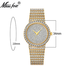 New Hot Selling Women's <b>Watch</b> Gold Diamond <b>Set</b> Waterproof Quartz <b>Watch</b> Manufacturer Direct Sales - Product Image 5