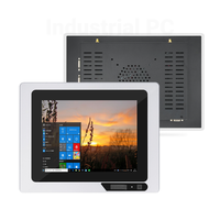 PC industriel semi-fermé de pointe, 12V DC, Android/Windows, pour l'acquisition de données, écran tactile, ordinateur sans ventilateur avec SSD 256 Go