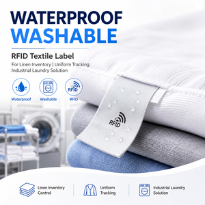 Étiquette textile RFID imperméable et lavable pour le contrôle des stocks de linge, le suivi des uniformes et les solutions de blanchisserie industrielle - Product Image 1