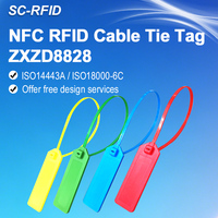 Étiquette suspendue anti-contrefaçon RFID pour vêtements, puce H3, étiquette de détection des informations du produit, gestion des stocks