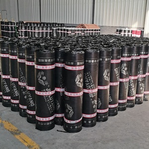 Membrana de betún de suministro directo de fábrica de la mejor calidad, rollo de impermeabilización de fieltro asfáltico impermeable, <span class=keywords><strong>tela</strong></span> de revestimiento para techos - Product Image 4