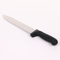 Couteau à scier dentelé de 10 pouces conforme aux normes, lame en acier inoxydable SS420J2, manche en polypropylène antidérapant, parfait pour la maison et le jardin