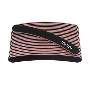 Limas de uñas negras baratas al por mayor 100/180 Lijado Cinco formas diferentes Nail Art Buffer - Product Image 5