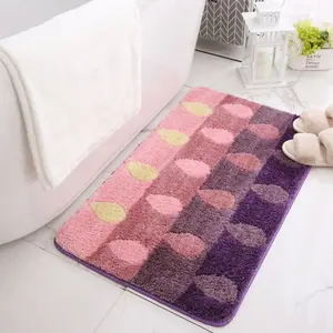 Desain Baru Lembut Penyerap Beludru Kamar Mandi Non-Slip Karpet Mandi Tikar Karpet Pintu Kamar Mandi Pad