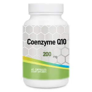 फैक्टरी थोक हलाल Coenzyme Q10 पाउडर कैप्सूल Softgels गोलियाँ तेल में घुलनशील 98% विटामिन अमीनो एसिड और Coenzyme Q10