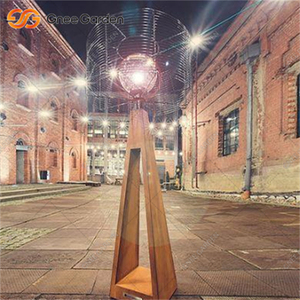 Lumière LED étanche extérieure en acier Corten conçue pour l'éclairage du jardin et de la cour - Product Image 4