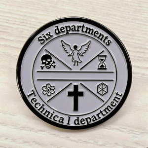 Puzzle World Metal <b>Pin</b> Soft Enamel Zinc Alloy Round <b>Art</b> Collectible Embossing Printing Electroplating - Product Image 2