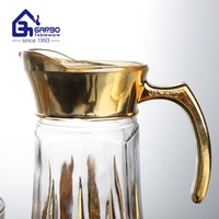 Vente en gros ensemble de cruches en verre 7 pièces bouilloire de luxe personnalisée et pichet en verre pour boisson froide ensemble pour le dîner et la verrerie de maison