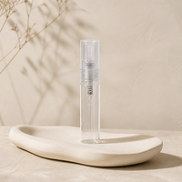 Flacon testeur de parfum miniature en verre transparent avec logo personnalisé, 1 ml, 2 ml, 3 ml, 5 ml, atomiseur à fine brume, flacon de voyage pour échantillon