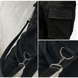 NEW Hot Side Pockets Pencil Pants Mens Hip Hop Patchwork Cargo Ripped Sweatpants Joggers Trousers Male Fashion Full Length Pants - Product Image 4