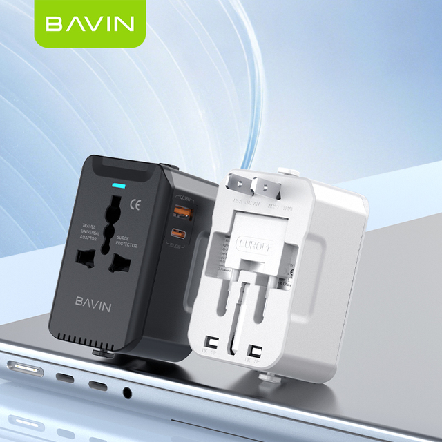 BAVIN PC2111 GaN EU UK US AUS Wall USB Type c Plugs Wall Socket Charger with Ce Certificate