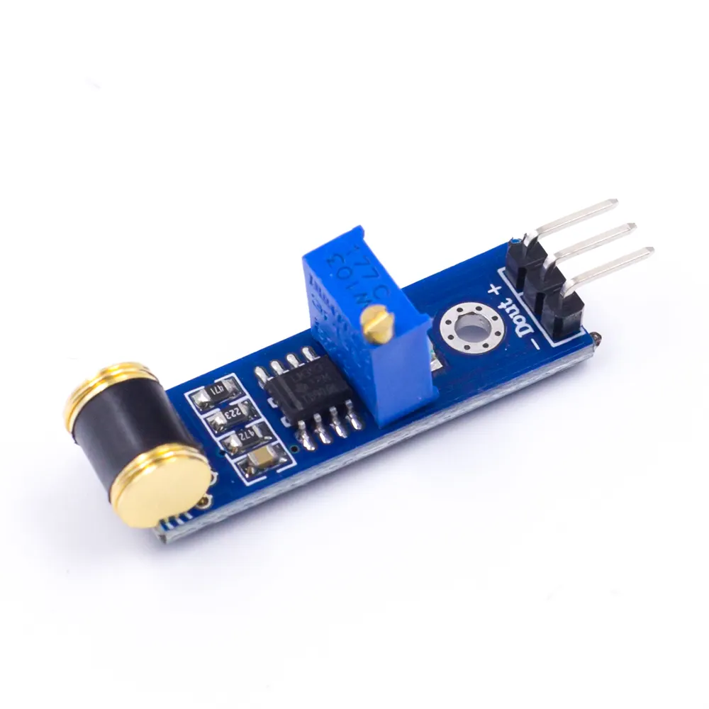 Sensitivity Adjustable Analog Output 3 Pin Shock Switch 801S Vibration Detection Sensor Module