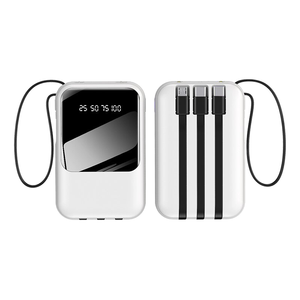 Customizable PD20 10000mAh 20000mah PVC Cartoon Power Bank with LED Display USB 5W Output Portable Real Capacity for All Phones