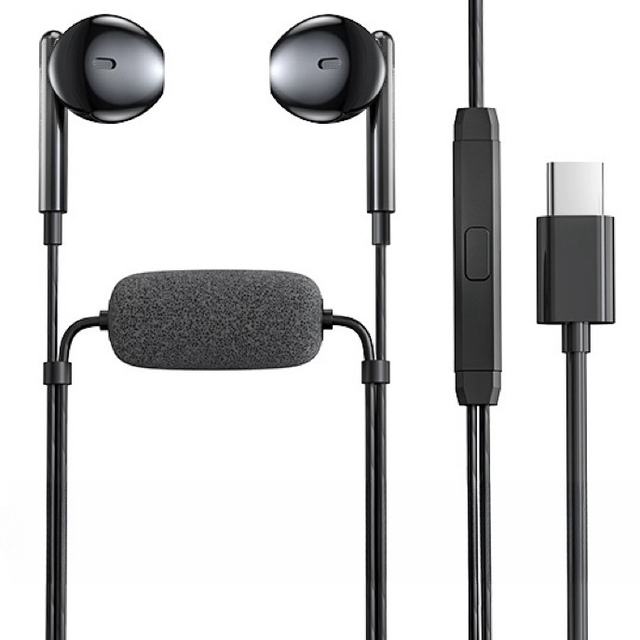 USBC TYPE-C Karaoke Headphones for Live Streaming Voice Changer Earphone