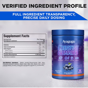 <b>Creatine</b> Electrolyte Gummies Hydration Muscle Performance Endurance Recovery Sports Vegan Sugar Free Non-GMO Private Label OEM - Product Image 2