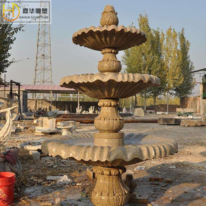 Fontaine en pierre Jiahua, style européen, décoration extérieure durable de type colonne, grande taille - Product Image 2