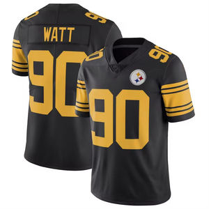 Pittsburgh da uomo # Maglia da basket T.J. Watt 90 Nera VpUntouchable Limited Edizione Limitata Cucita - Bianco Nero - Product Image 5