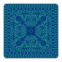 Tapis de Mahjong Vintage Style Chinois Dunhuang, Motif Cerf à Neuf Couleurs, Élégant Motif Mural Traditionnel pour Jeu de Mahjong Américain