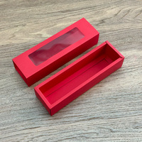Boîte d'emballage rectangulaire pour macarons de qualité alimentaire avec fenêtre transparente, style boîte cadeau en papier kraft pour desserts et produits de boulangerie