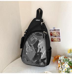 Bolso Bandolera Casual Transparente con Cremallera, de Poliéster, Estilo Vintage, para Mujer, Simple, Estilo <span class=keywords><strong>Ita</strong></span> Y2K, para Chicas - Product Image 6