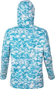 Hoodie <span class=keywords><strong>de</strong></span> pêche léger à imprimé tendance, confort toute la journée, imperméable, UPF 50+, grande taille, protection solaire totale, séchage rapide, respirant - Product Image 4