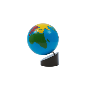 Globe terrestre en bois Montessori, matériel d'apprentissage de la géographie et des continents pour la maternelle - Product Image 5