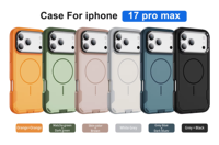 Dual Layer Hybride Anti-Stoot Telefoonhoesje met Ingebouwde Magnetische Ring Lensstandaard Beschermhoes voor iPhone 16 17 18 ProMax