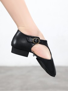 Sandalias de Baile Griego para Mujer <span class=keywords><strong>JW</strong></span> al por Mayor, Parte Superior de Cuero Genuino, Empeine Elástico, Suela de Gamuza, Zapatos de Baile de Salón/Latino - Product Image 2
