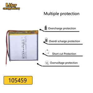 3.7V Polymer Pin Lithium 105459 <span class=keywords><strong>5200mAh</strong></span> Lipo điện thoại di động cung cấp pin y tế thiết bị giám sát - Product Image 5