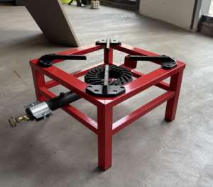 Portatile propano all'aperto barbecue campeggio propano resistente agli urti ghisa cucina all'aperto cucina giardino stufa rossa - Product Image 6