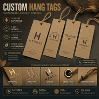 Étiquettes personnalisées pour vêtements et étiquettes en papier cartonné imprimées avec logo de marque pour vêtements, étiquettes volantes pour vêtements