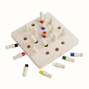 Gioco da Tavolo Educativo in Legno Montessori Creativo, Scacchi della Memoria <span class=keywords><strong>per</strong></span> <span class=keywords><strong>Bambini</strong></span> dai 5 ai 7 <span class=keywords><strong>Anni</strong></span>, Certificato CE - Product Image 4