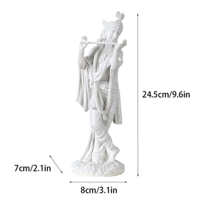 Statua Feng Shui in Resina, Statua di Krishna Indiana Intagliata a Mano, Scultura del Dio Indù del Sud-Est Asiatico per Regali Festivi - Product Image 6